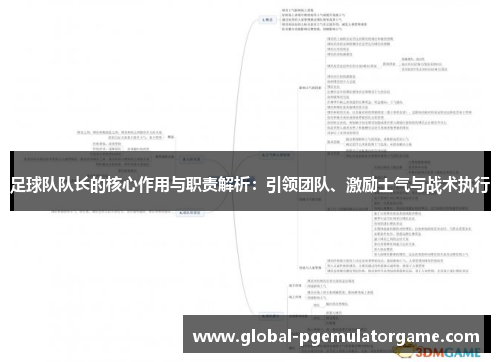 足球队队长的核心作用与职责解析：引领团队、激励士气与战术执行