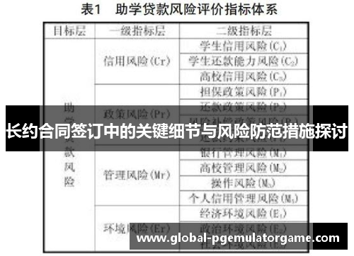 长约合同签订中的关键细节与风险防范措施探讨